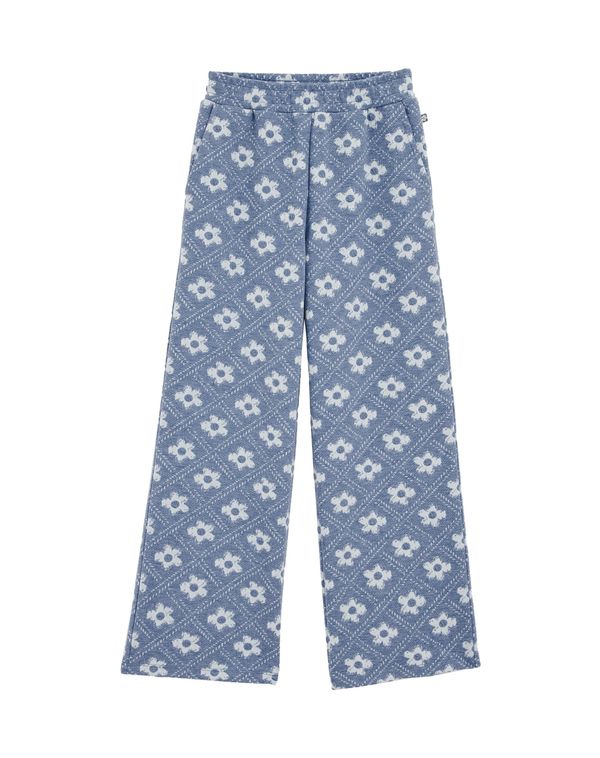 WE Fashion WE Fashion Hlače  golublje plava / srebrno siva