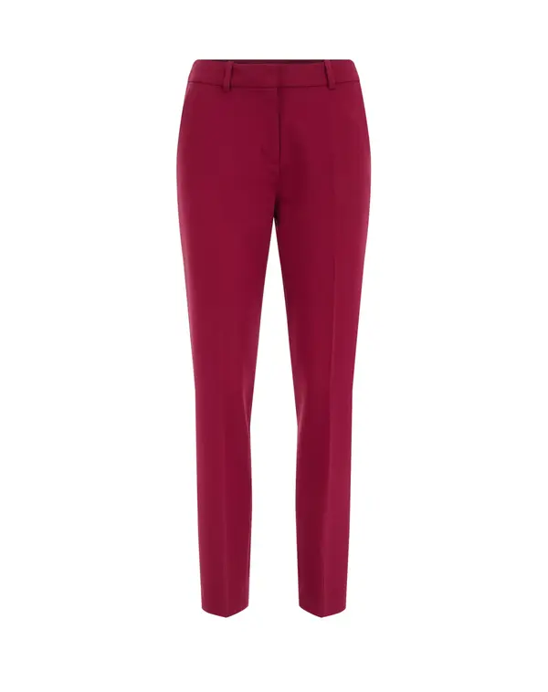 WE Fashion WE Fashion Hlače na crtu  burgund