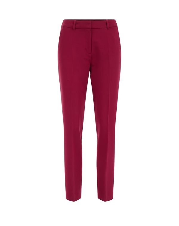WE Fashion WE Fashion Hlače na crtu  burgund