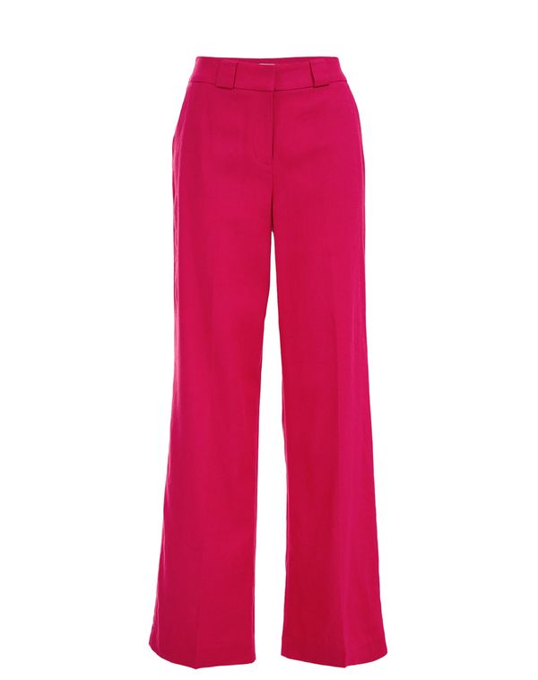 WE Fashion WE Fashion Hlače na crtu  roza