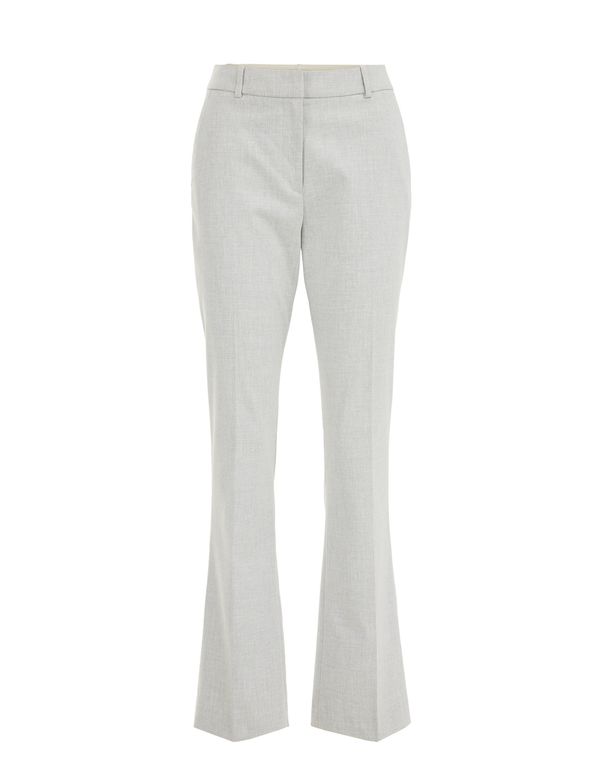 WE Fashion WE Fashion Hlače na crtu  siva melange