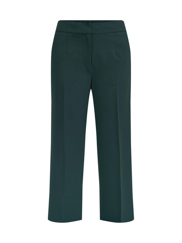 WE Fashion WE Fashion Hlače na crtu  tamno zelena