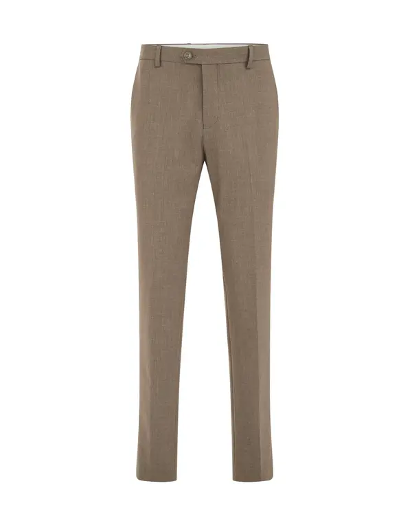 WE Fashion WE Fashion Hlače na crtu  taupe siva