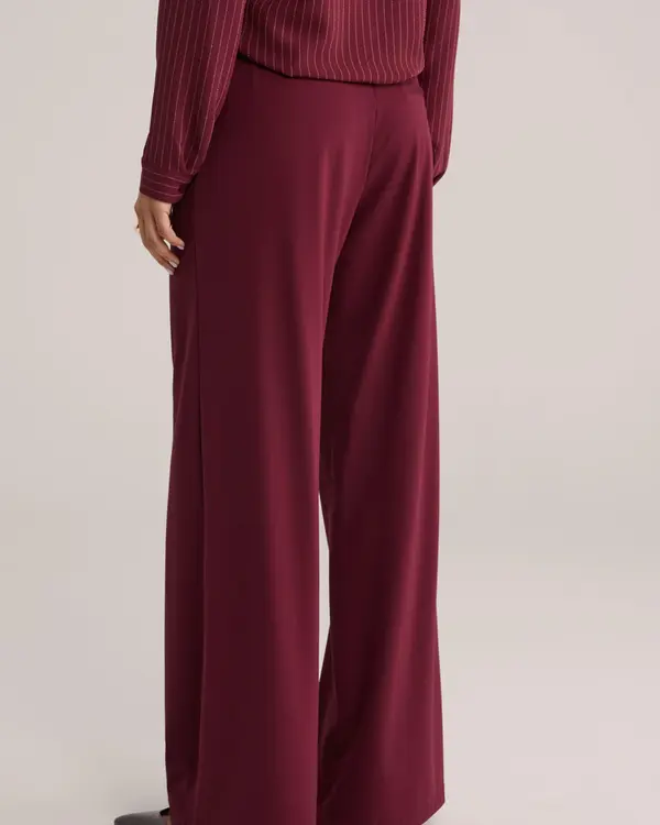 WE Fashion WE Fashion Hlače s naborima  boja vina