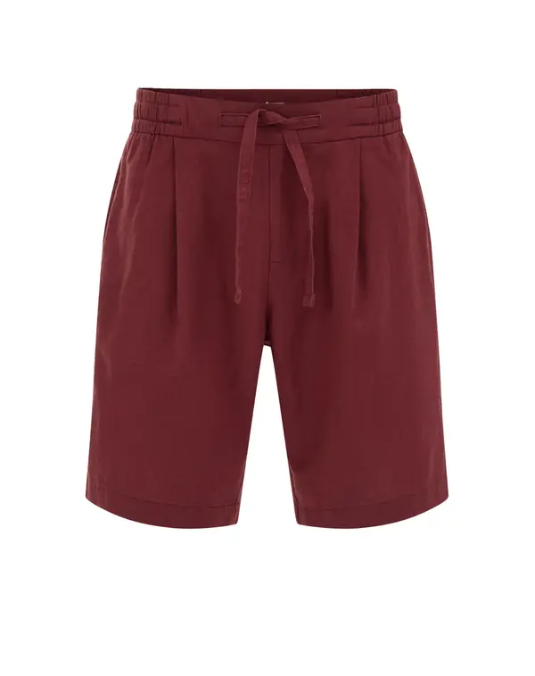 WE Fashion WE Fashion Hlače s naborima  merlot
