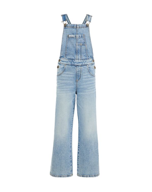 WE Fashion WE Fashion Hlače s tregerima  plavi traper