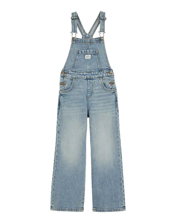 WE Fashion WE Fashion Hlače s tregerima  plavi traper