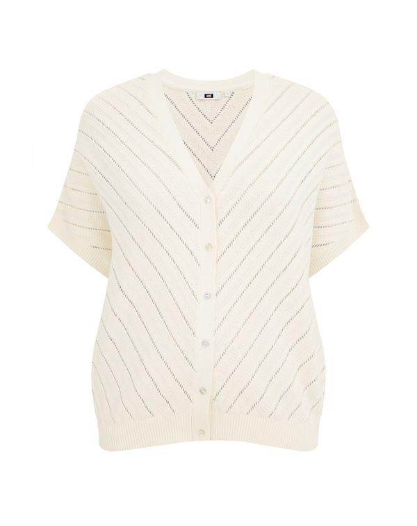 WE Fashion WE Fashion Kardigan  boja slonovače