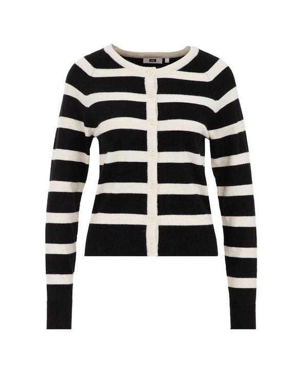 WE Fashion WE Fashion Kardigan  crna / bijela