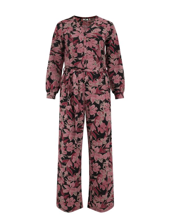 WE Fashion WE Fashion Kombinezon  roza / crna