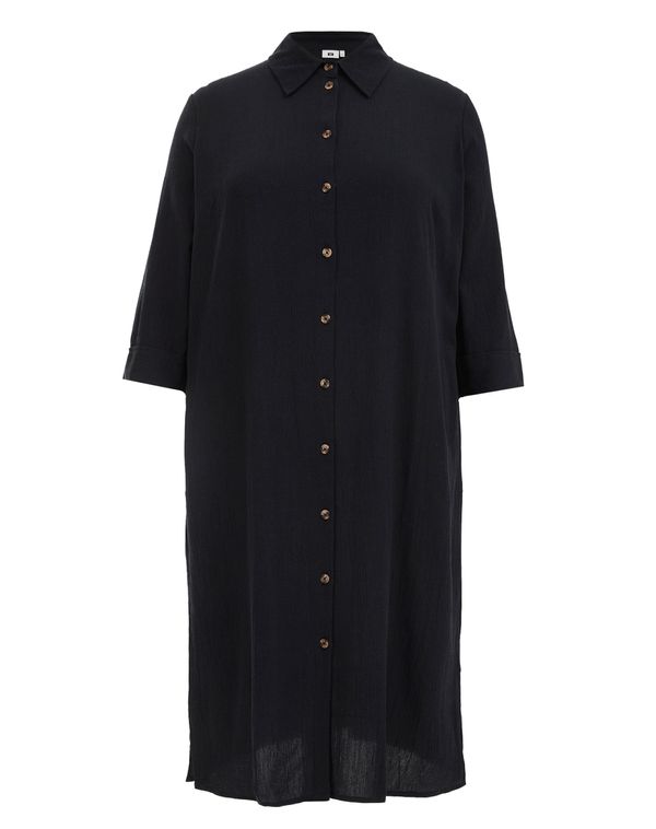 WE Fashion WE Fashion Košulja haljina  crna