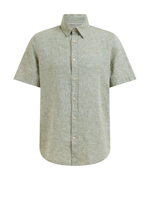 WE Fashion WE Fashion Košulja  kaki / pastelno zelena