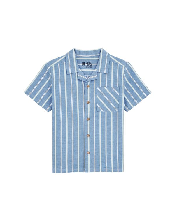 WE Fashion WE Fashion Košulja  mornarsko plava / sivkasto plava / limeta / bijela