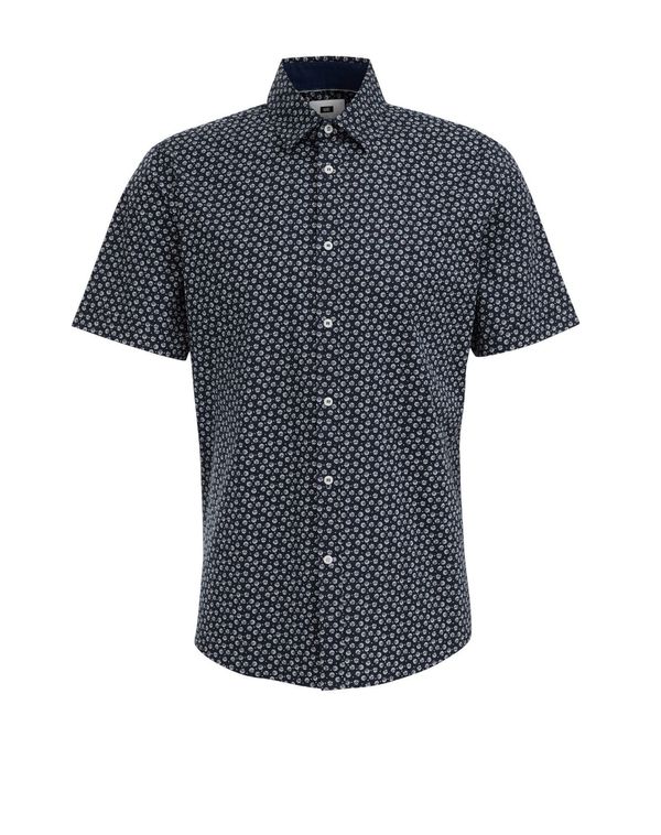 WE Fashion WE Fashion Košulja  morsko plava / žuta / lavanda / bijela