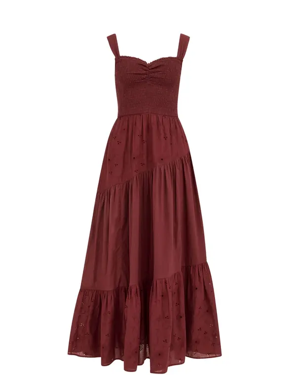 WE Fashion WE Fashion Ljetna haljina  burgund