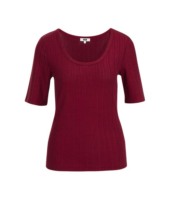 WE Fashion WE Fashion Majica  boja vina