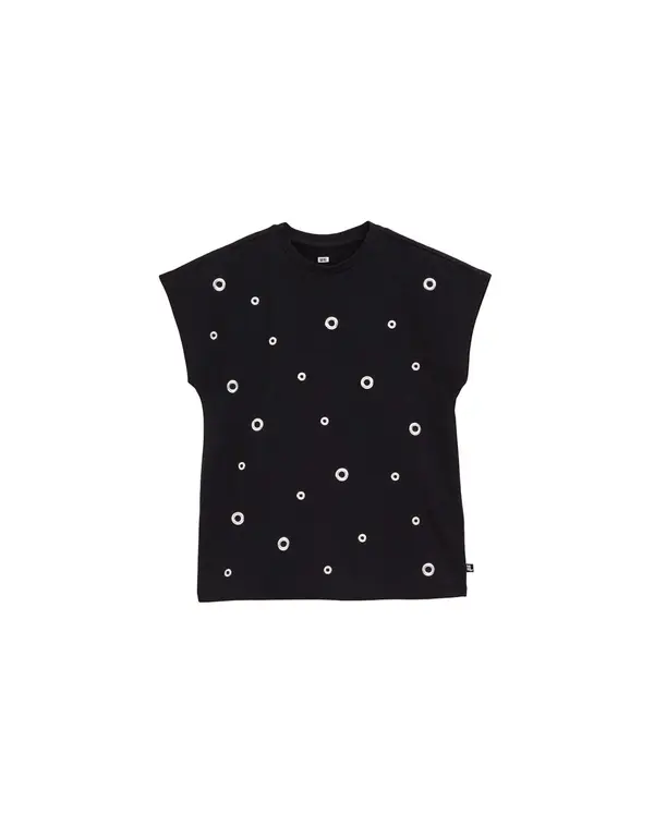 WE Fashion WE Fashion Majica  crna / srebro