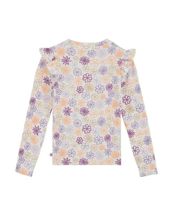 WE Fashion WE Fashion Majica 'Meisjes'  bež / ljubičasta / narančasta