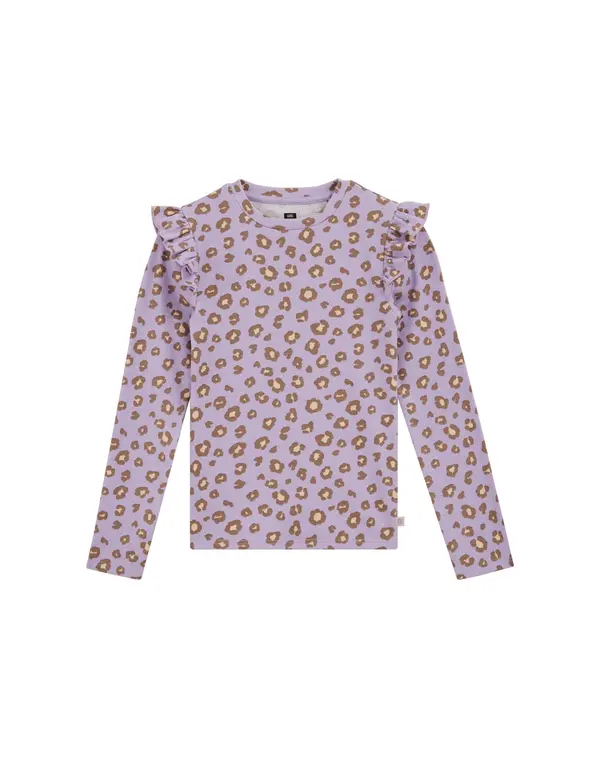 WE Fashion WE Fashion Majica 'Meisjes'  smeđa / ljubičasta