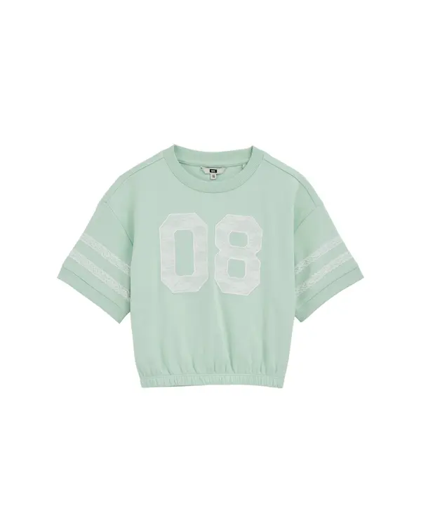 WE Fashion WE Fashion Majica  menta / bijela