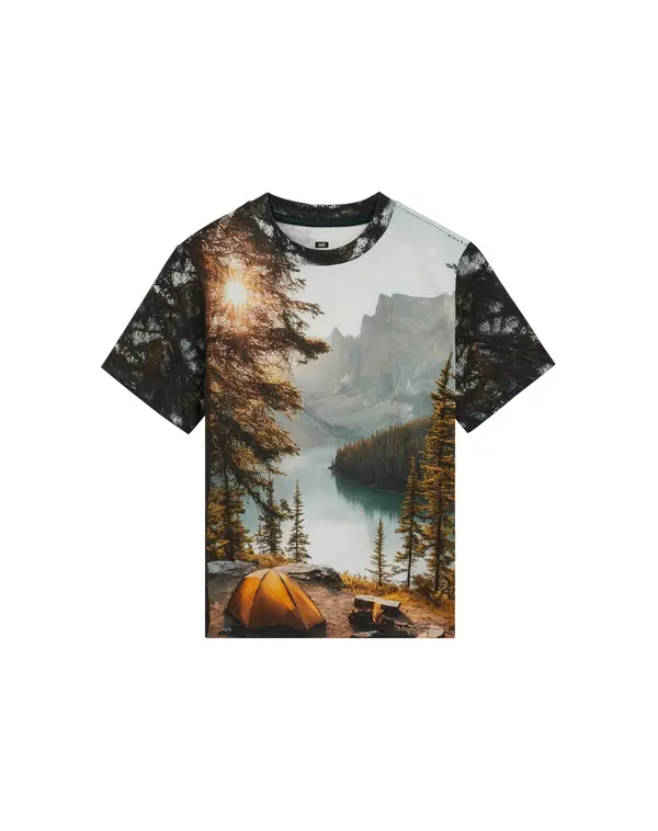 WE Fashion WE Fashion Majica  opal / tamno smeđa / zlatno žuta / svijetlosiva