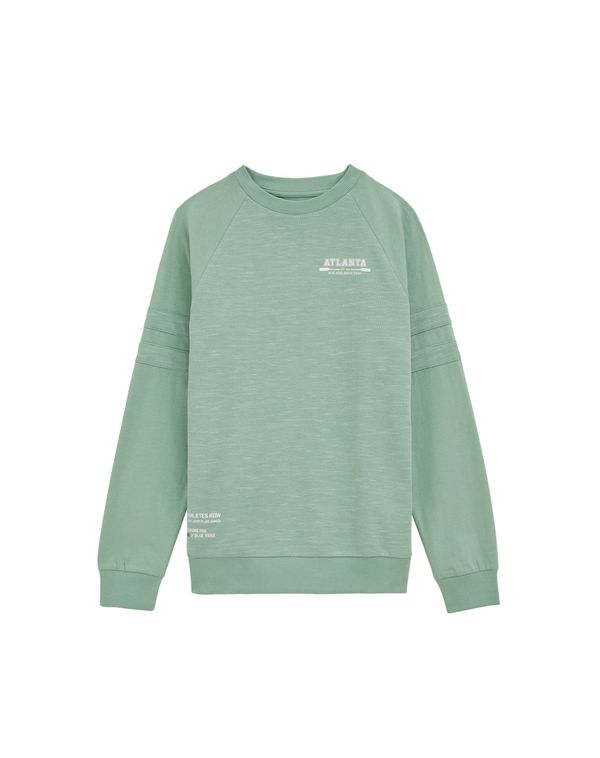 WE Fashion WE Fashion Majica  pastelno zelena / bijela