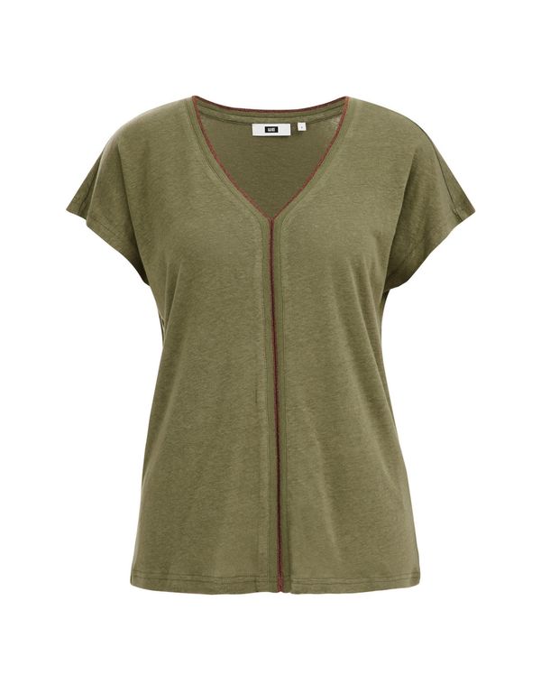 WE Fashion WE Fashion Majica  smeđa / maslinasta