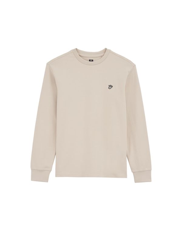 WE Fashion WE Fashion Majica  svijetlobež / crna / bijela