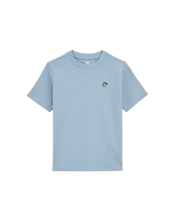 WE Fashion WE Fashion Majica  svijetloplava / crna / bijela