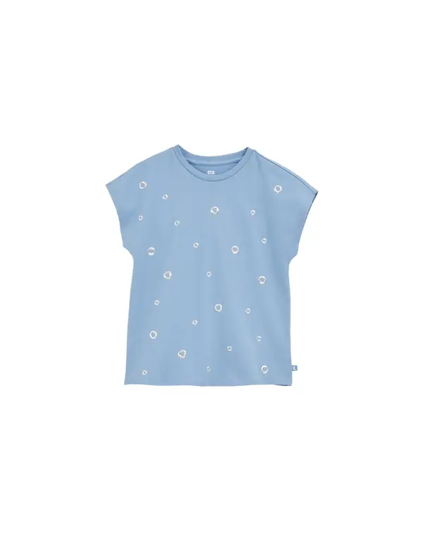 WE Fashion WE Fashion Majica  svijetloplava / srebro