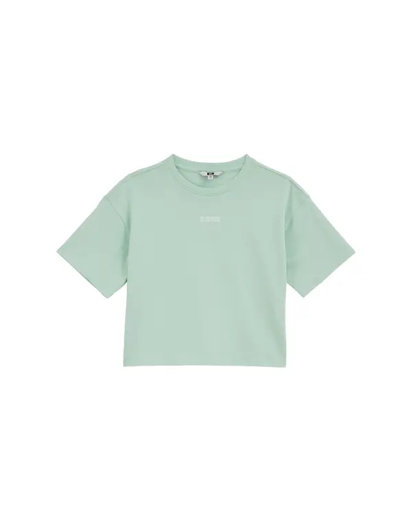 WE Fashion WE Fashion Majica  svijetlosiva / menta
