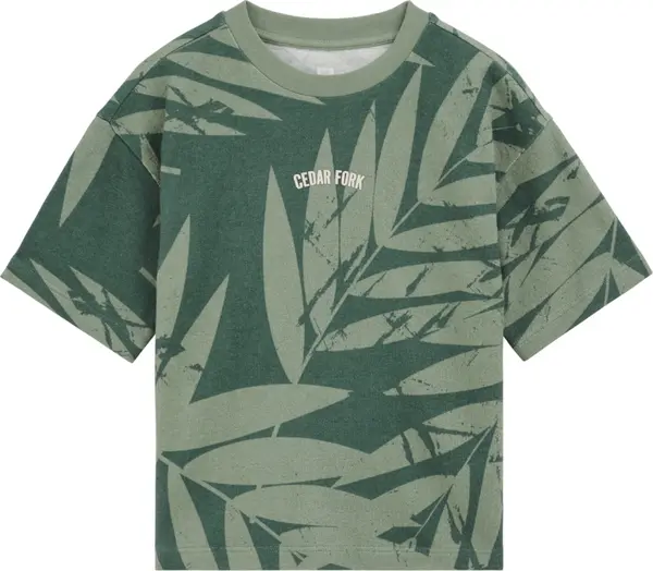 WE Fashion WE Fashion Majica  svijetlozelena / tamno zelena