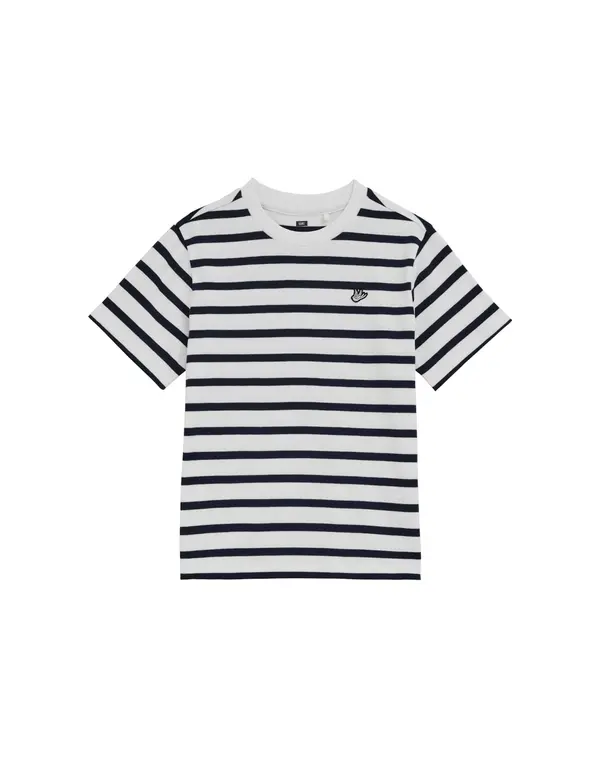 WE Fashion WE Fashion Majica  tamno plava / bijela