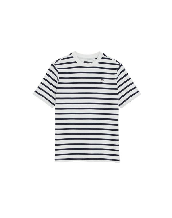 WE Fashion WE Fashion Majica  tamno plava / bijela