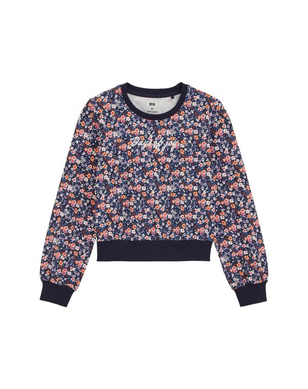 WE Fashion WE Fashion Majica  tamno plava / lavanda / svijetlonarančasta / bijela