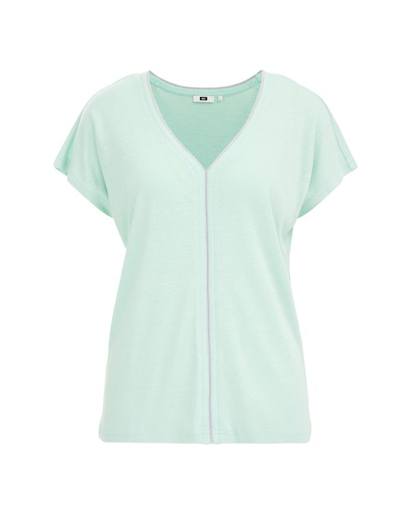 WE Fashion WE Fashion Majica  tirkiz / srebrno siva