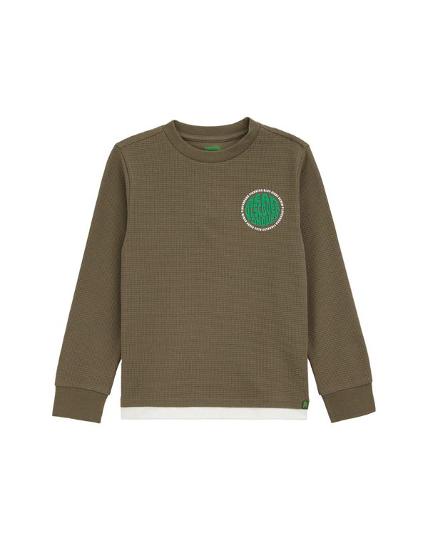 WE Fashion WE Fashion Majica  zelena / kaki / bijela