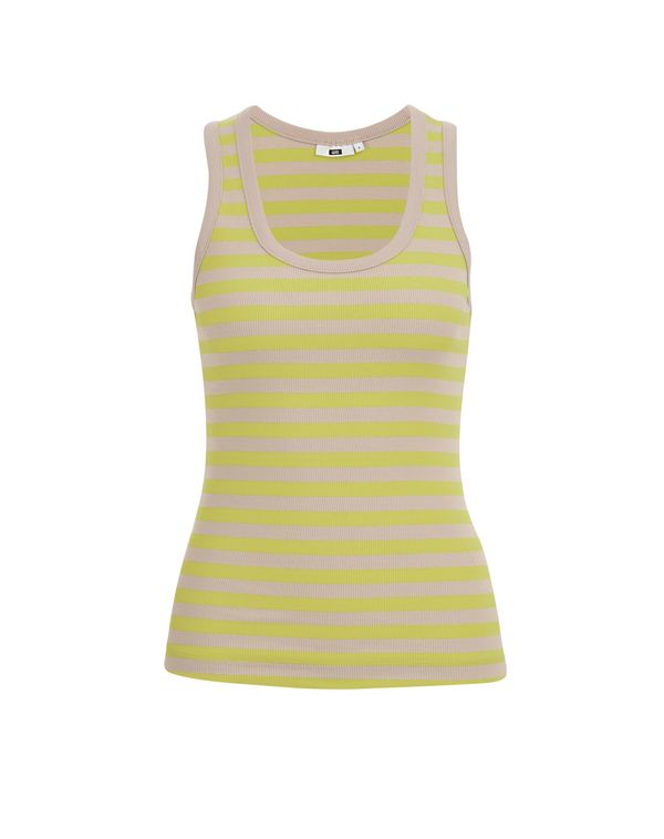 WE Fashion WE Fashion Majica  žuta / bež siva