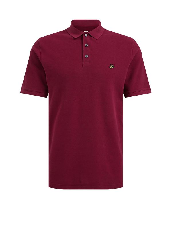 WE Fashion WE Fashion Majica  žuta / boja vina / crna