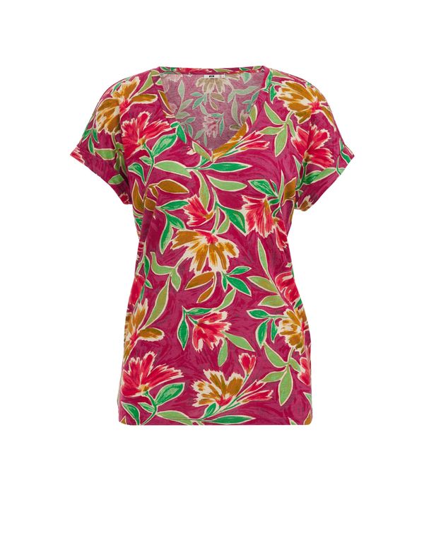 WE Fashion WE Fashion Majica  žuta / zelena / roza