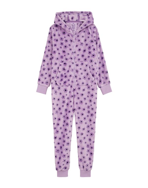 WE Fashion WE Fashion Pidžama set  lila / svijetloljubičasta / crna