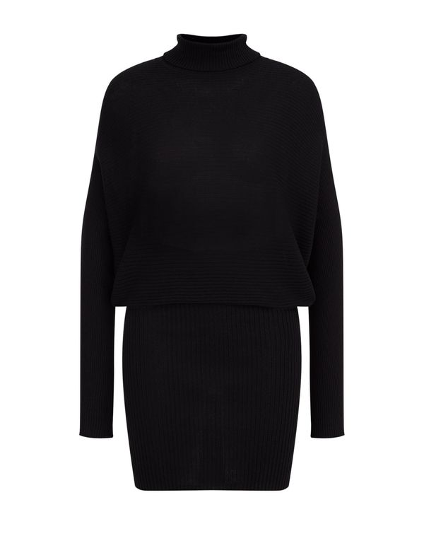 WE Fashion WE Fashion Pletena haljina  crna