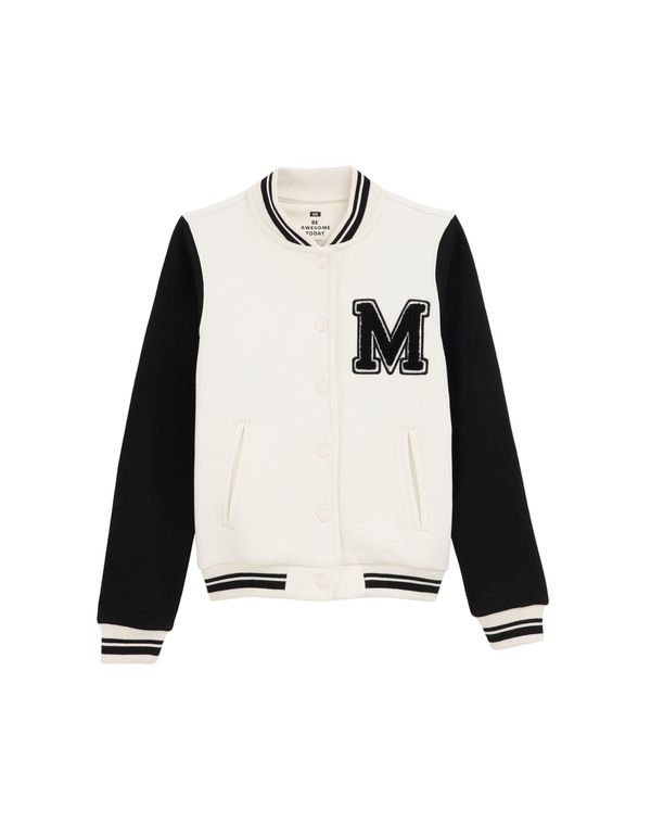 WE Fashion WE Fashion Prijelazna jakna  crna / prljavo bijela