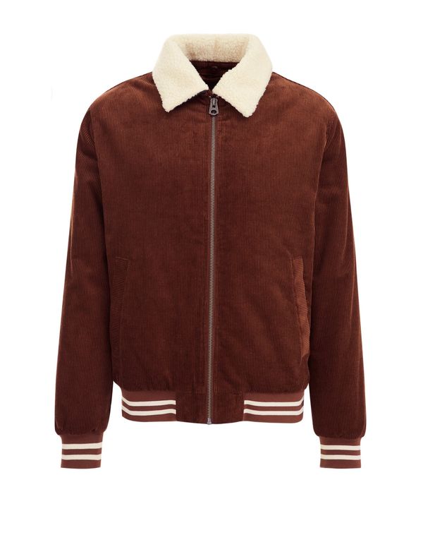 WE Fashion WE Fashion Prijelazna jakna  smeđa / bijela