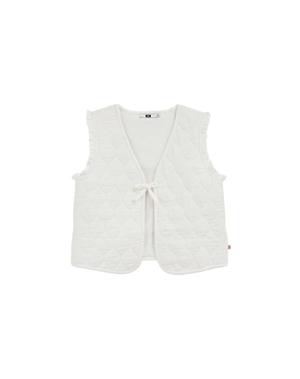 WE Fashion WE Fashion Prsluk  zelena / tamno narančasta / bijela