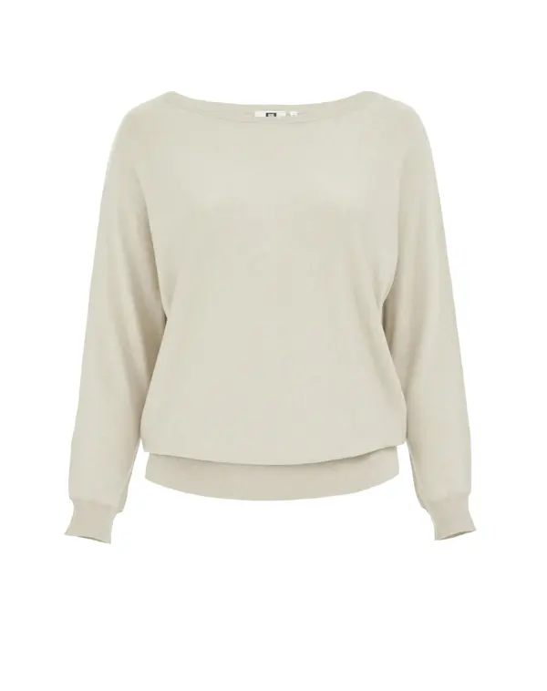 WE Fashion WE Fashion Pulover 'Curve'  bež