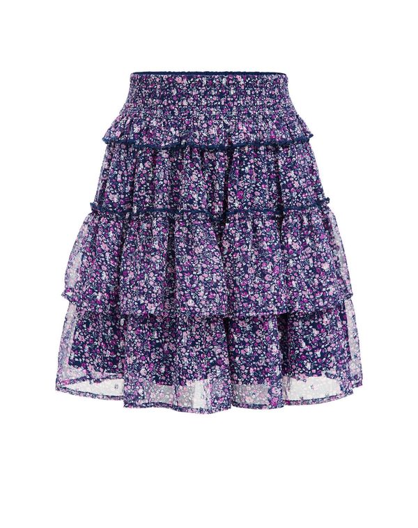 WE Fashion WE Fashion Suknja  tamno plava / ciklama / fuksija / bijela