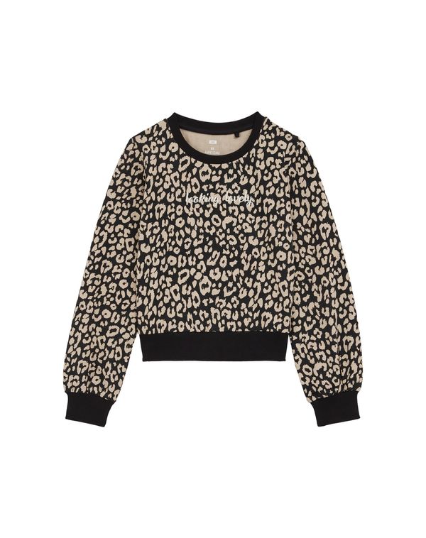 WE Fashion WE Fashion Sweater majica  bež / crna / bijela