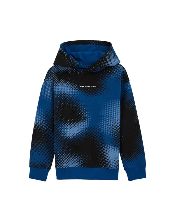 WE Fashion WE Fashion Sweater majica  kobalt plava / crna / bijela