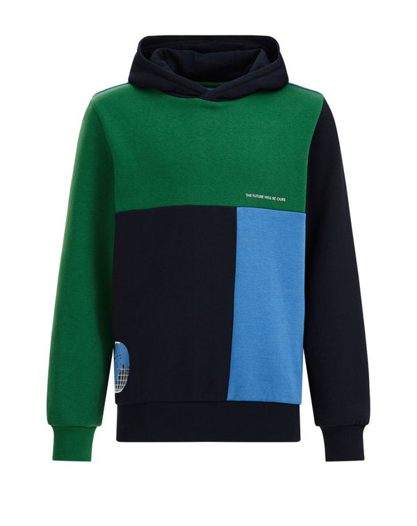 WE Fashion WE Fashion Sweater majica  plava / zelena / crna